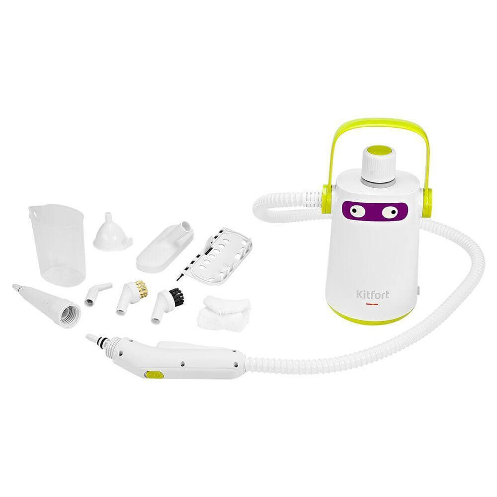 Пароочиститель Kitfort КТ-9109, белый, салатовый, 1000 Вт купить по ...