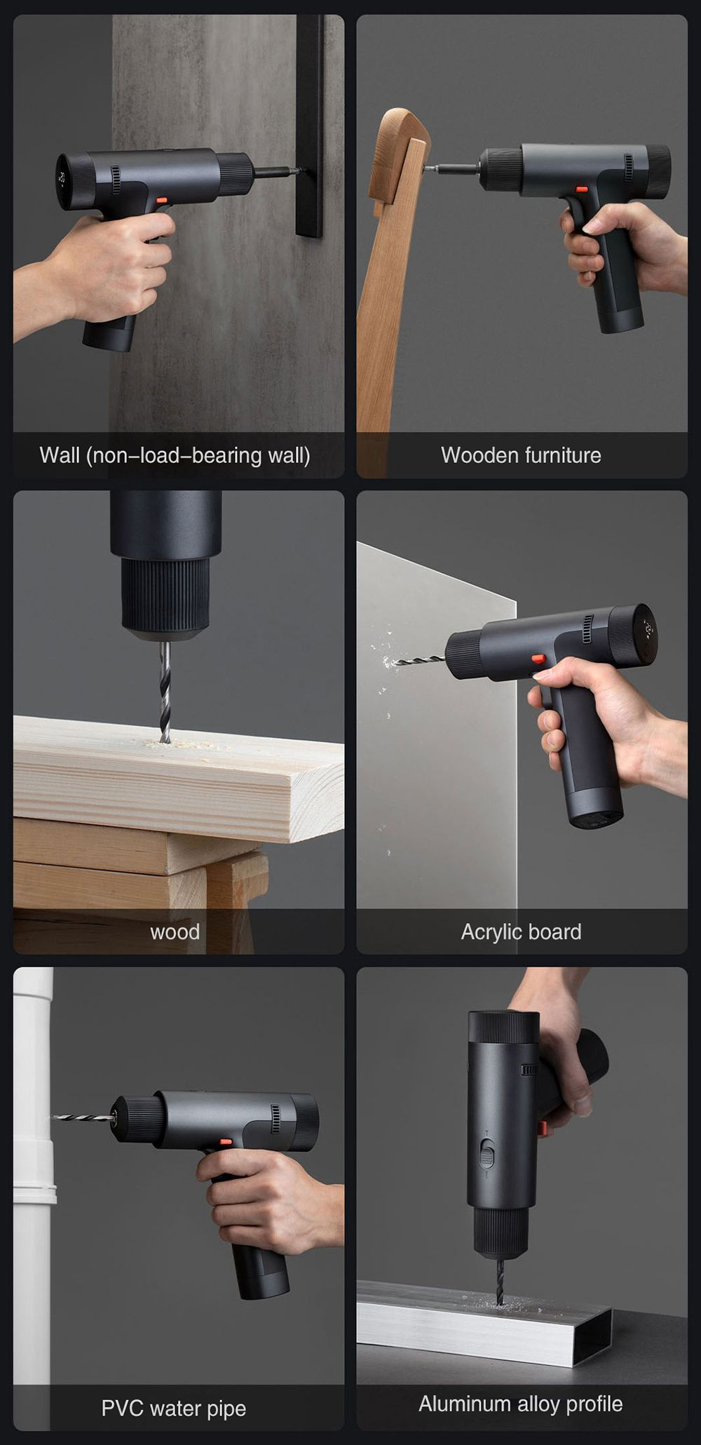 Электроинструмент Xiaomi Mijia Brushless Smart Household Electric Drill ...