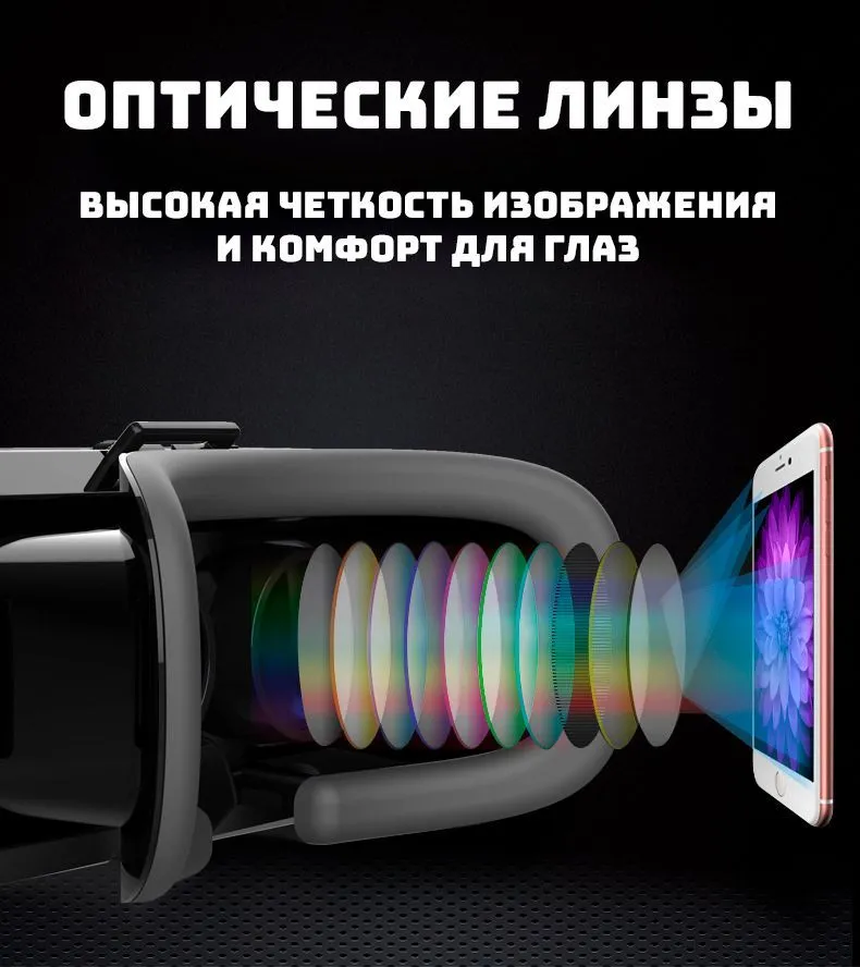 Очки виртуальной реальности для телефона, vr очки для смартфона, виар очки, вариант, фото 6
