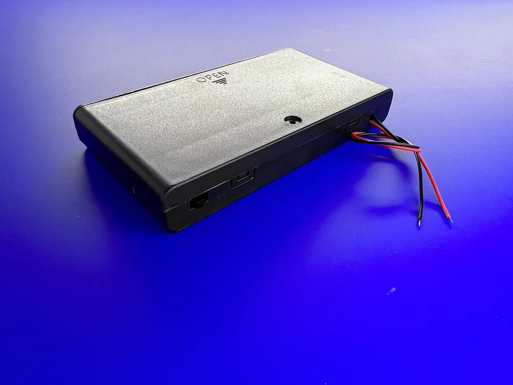 Батарейный отсек 8хАА 12 V закрытый с выключателем и проводами к Arduino, вариант, фото 4