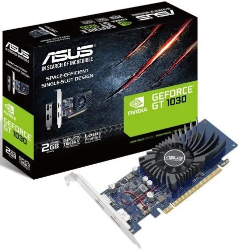 ASUS Видеокарта GeForce GT 1030 GeForce GT 1030 2 ГБ (90YV0AT2-M0NA00)