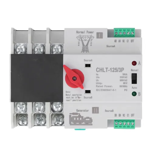 Автоматический переключатель питания 3P, двойное питание, безобрывный, огнестойкий, для распределите