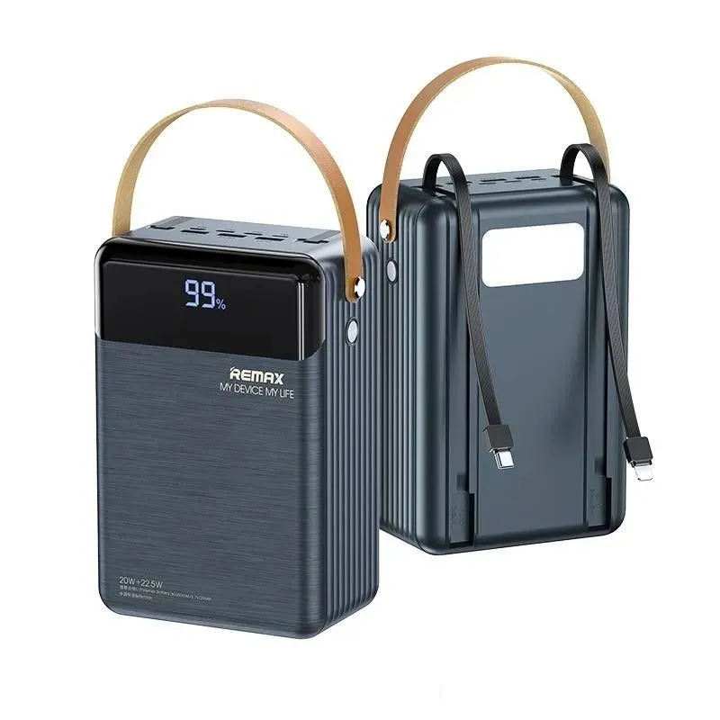 REMAX Lesu II Series PD20W+QC22.5W Cabled Fast Charging Power Bank