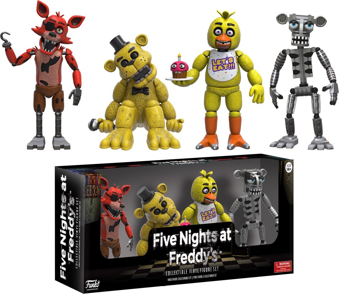 Five Nights at Freddy's STD 　９点セット Комплект игрушек 5 ночей с Фредди со скелетом (5 см высотой