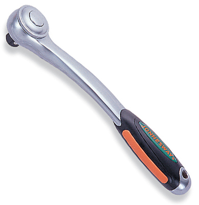 Трещотка реверсивная 1/2"DR 72 зубц. 250мм с изогнутой ручкой (JONNESWAY)