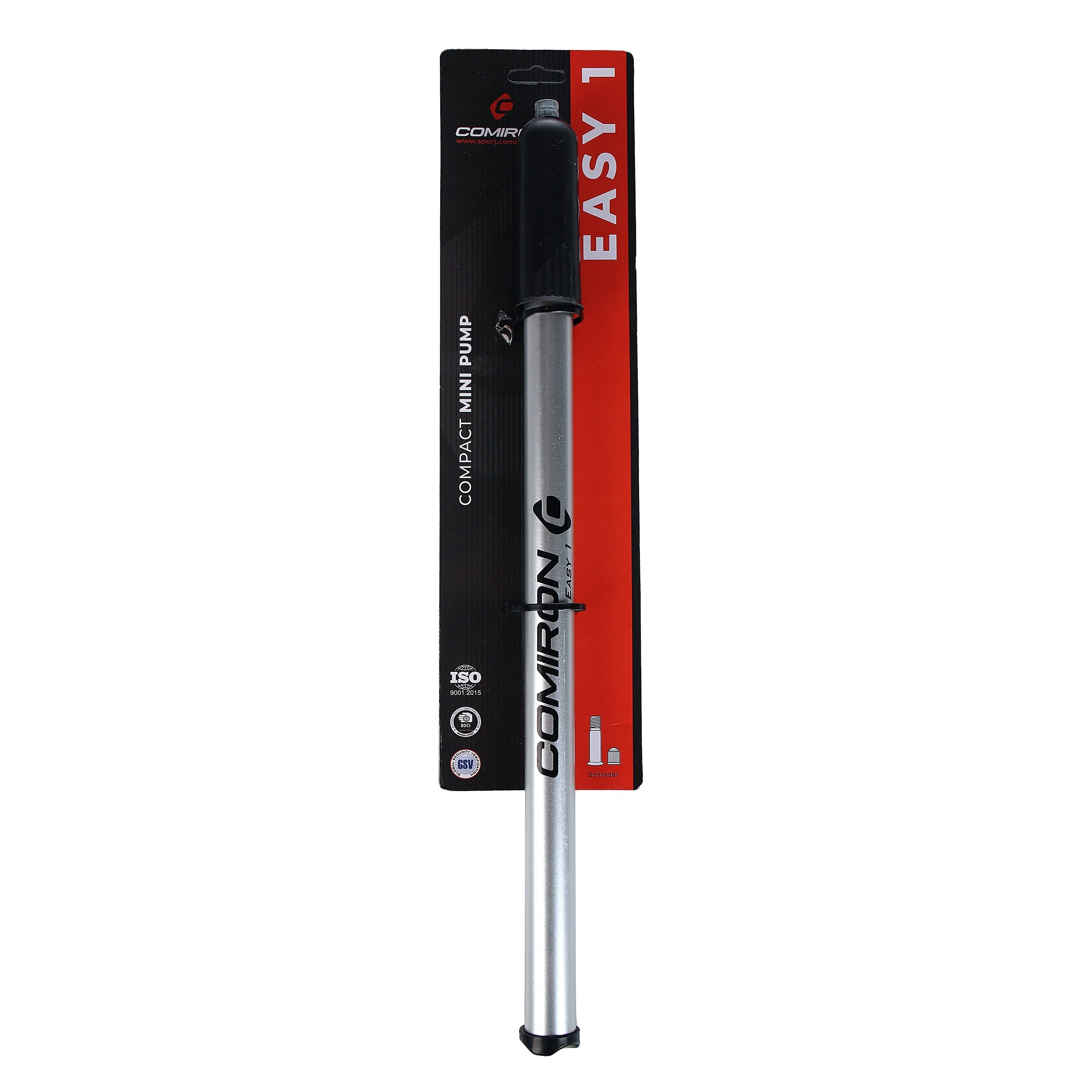 Насос для велосипеда ручной COMIRON EASY 1, алюминиевый корпус, 22*400мм. Насос для велосипеда ручной COMIRON EASY 1, алюминиевый корпус, 22*400мм.
