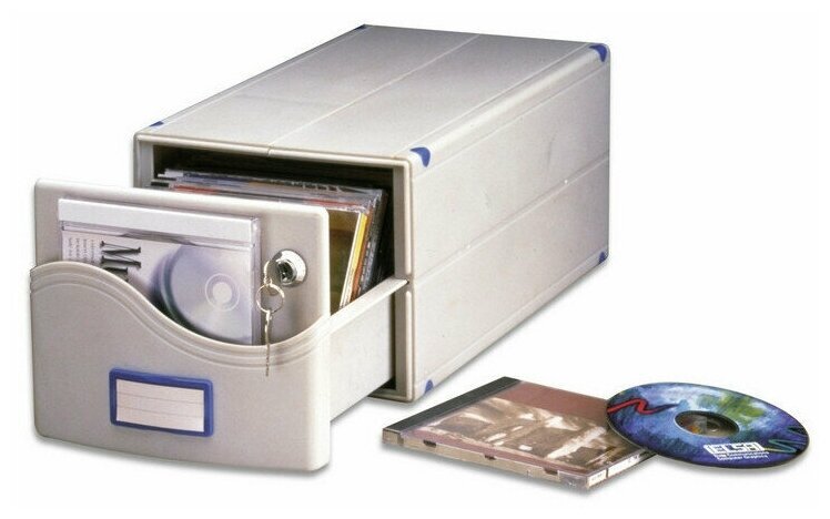 Бокс с замком для CD/DVD дисков ProfiOffice МБ-30 SL / MB-30
