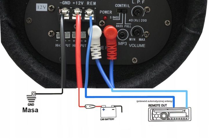 Какое подключение сабвуфера лучше Активный Сабвуфер 8 Дюймов 1600 W / 1600 Вт Сабвуфер на Авто в Коробе - купить п