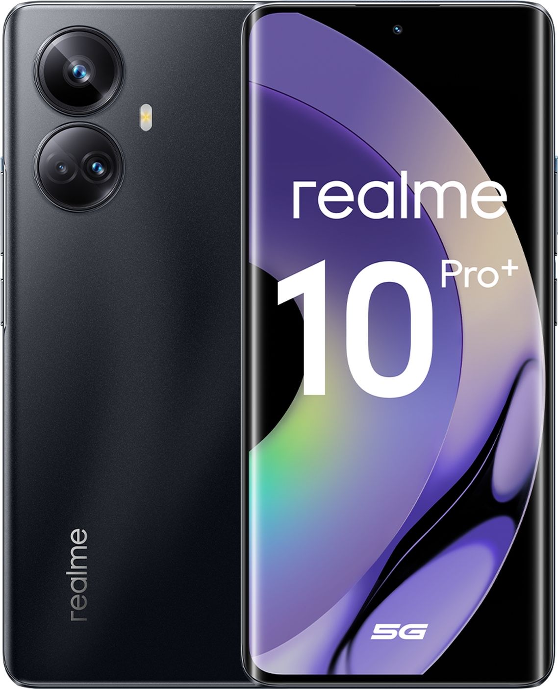 realmeСмартфонRealme10Pro+усификация(Гугль)Изогнутыйэкран,NFC12/256ГБ,черный