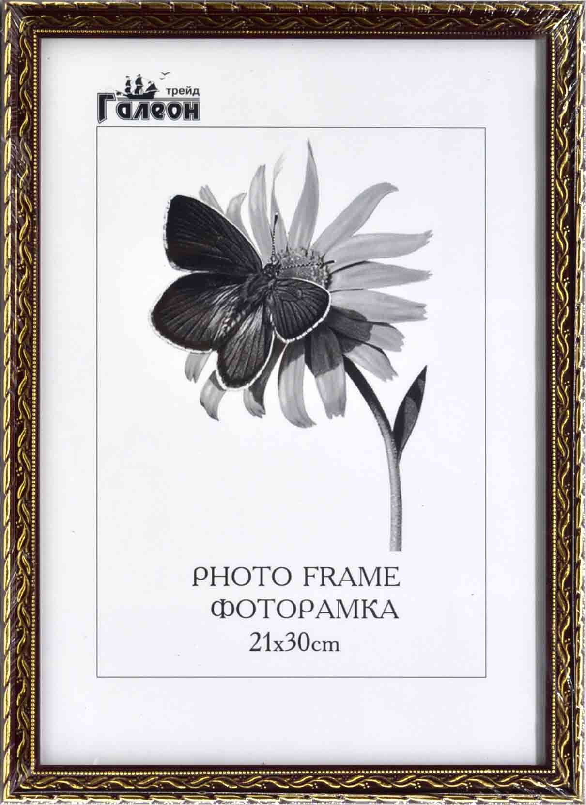 Фоторамка пластиковая 21 х 30 см, цвет бронза