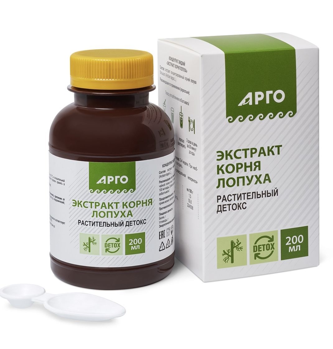 Экстракт корня лопуха "Токсидонт-май", жидкость, 200 мл, при заболеваниях ЖКТ (Арго, Биолит), густой экстракт