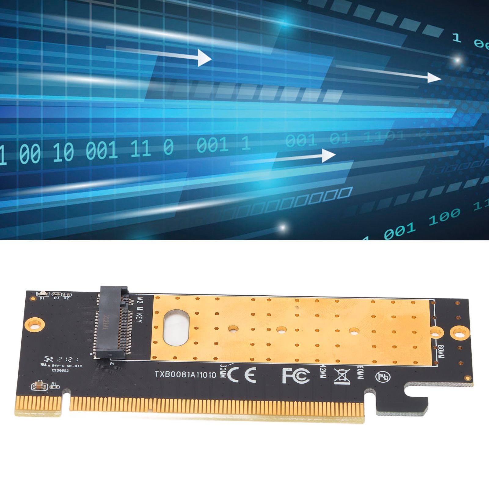 Nvme Pic Riser Адаптер NVMe M.2 PCIe SSD на PCI-e x16 Riser Card купить на OZON по ...