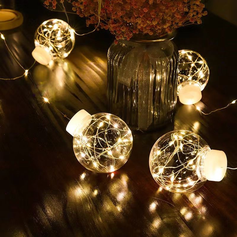 Новогодняя гирлянда штора шары от сети 10 штук 3 метра 8 режимов ...