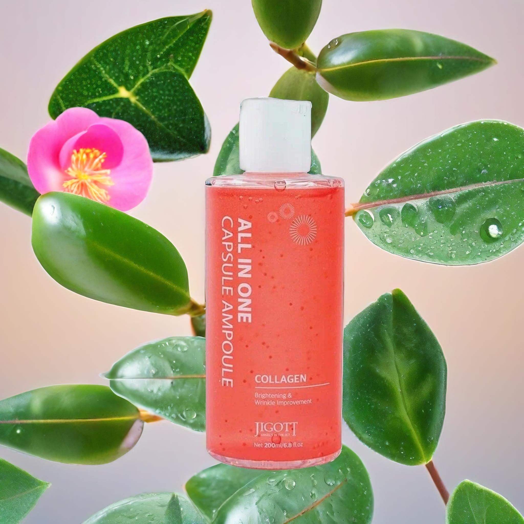 JIGOTT Сыворотка ампульная для лица с коллагеном All In One Collagen ...