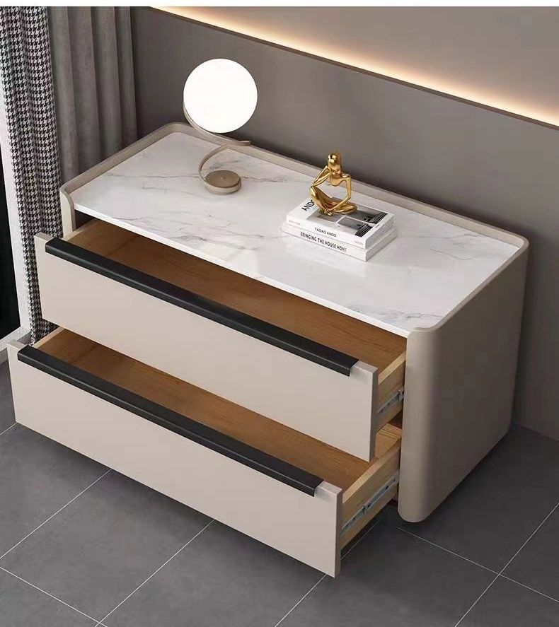 Тумба прикроватная Большая шиферная прикроватная тумбочка, простая и ...