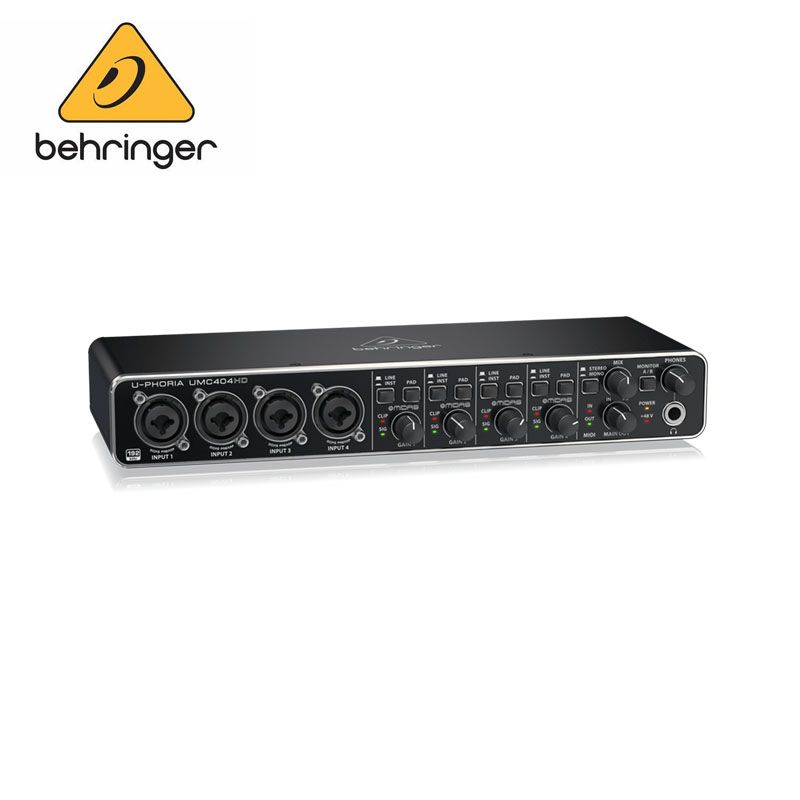 Behringer U-Phoria UMC404HD Аудиофильский USB-аудио/MIDI-интерфейс