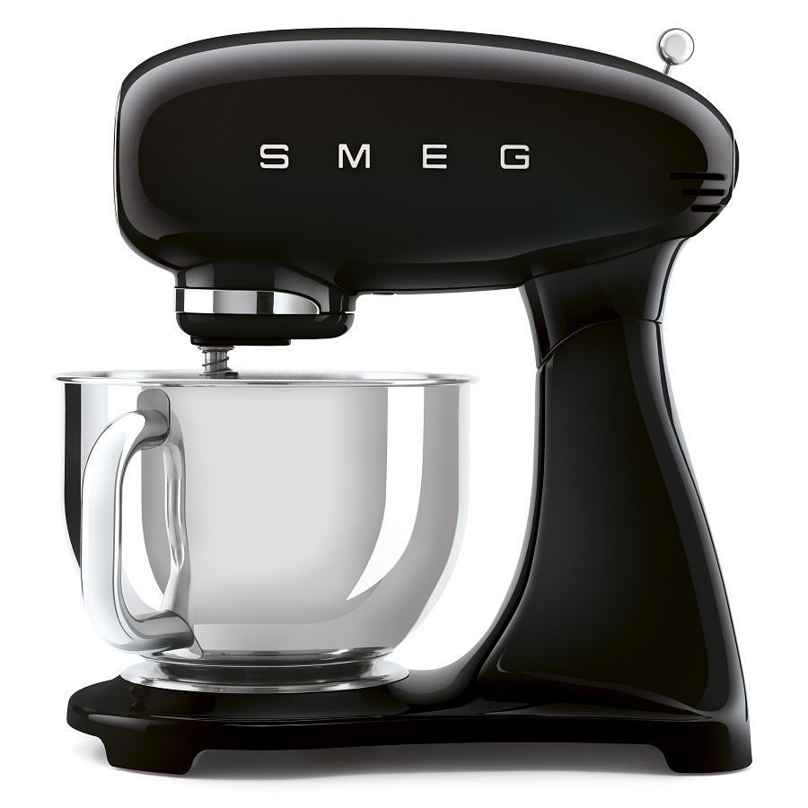 Планетарный миксер, мощность 0,8 кВт, объем чаши 4,8 л, Чёрный Smeg SMF03BLEU  #1