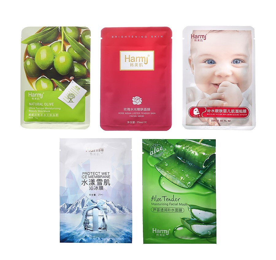 Hanmj Набор тканевых масок для лица 5 шт. - купить с доставкой по ...