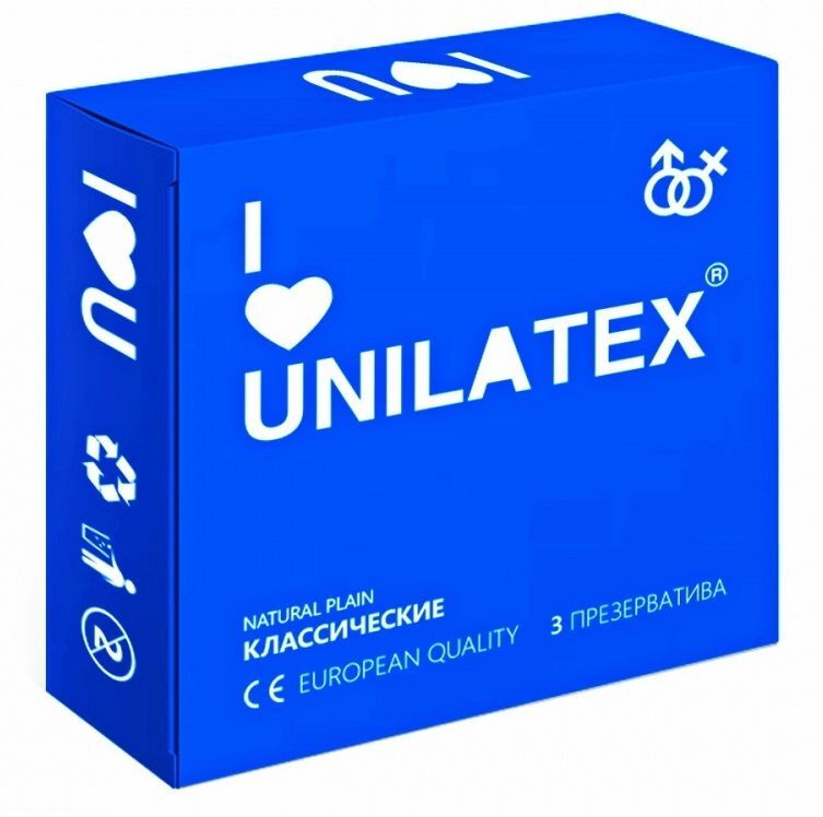 Классические презервативы Unilatex Natural Plain - 3 шт. #1