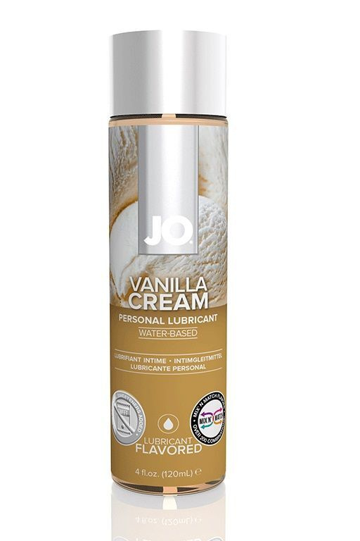 Лубрикант на водной основе с ароматом ванили JO Flavored Vanilla H2O - 120 мл, System JO, США  #1