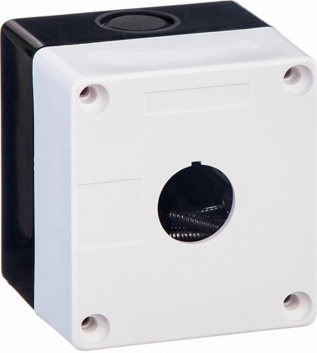 Корпус поста IEK КП101 для индикаторов, кнопок, переключателей на 1 ...