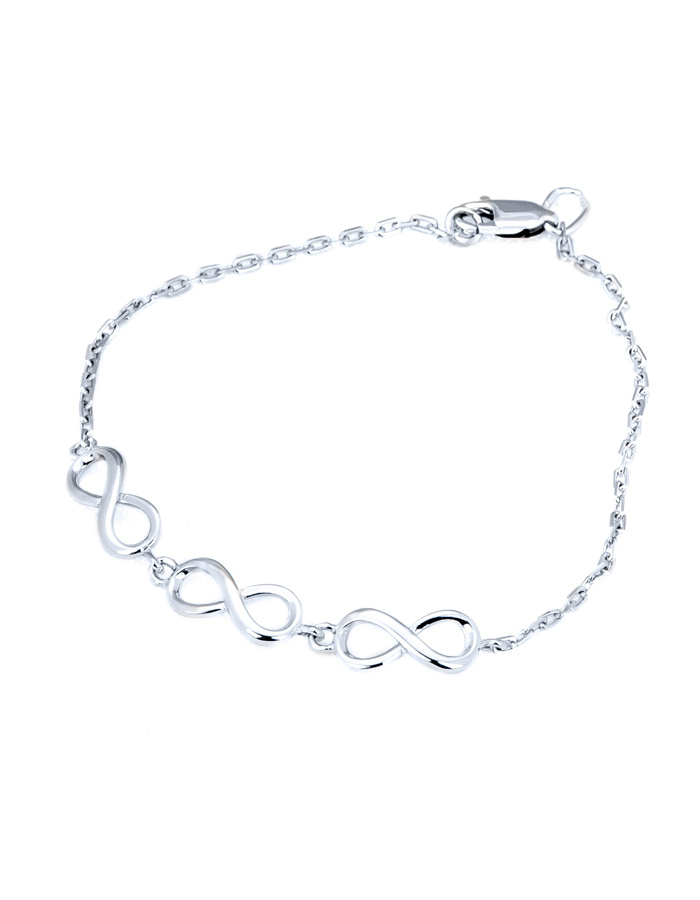 BEST SILVER Браслет серебро 925 проба женский бесконечность 2,4г купить ...