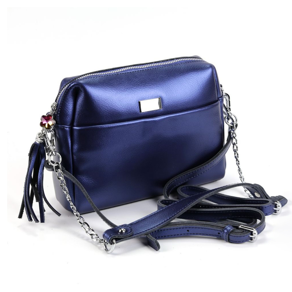 Сумка Синяя Кожаная Женская Купить