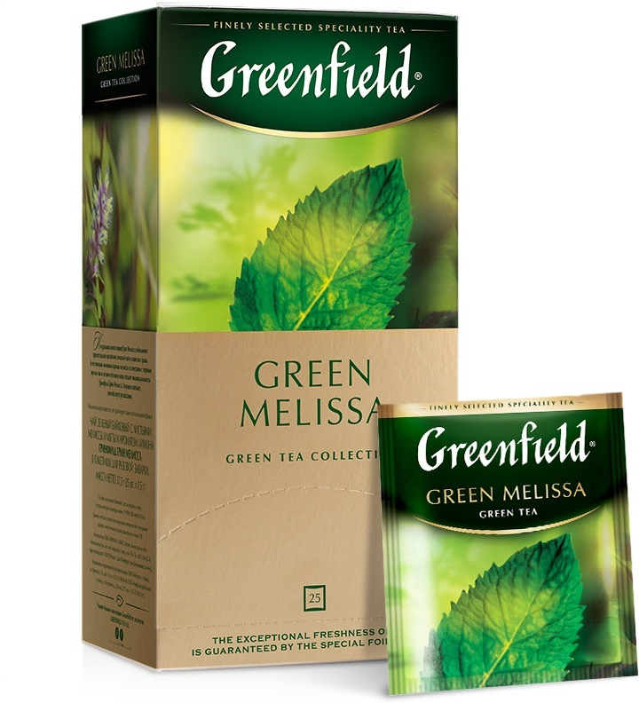 Чай в пакетиках зеленый Greenfield Green Melissa, 25 шт - купить с ...