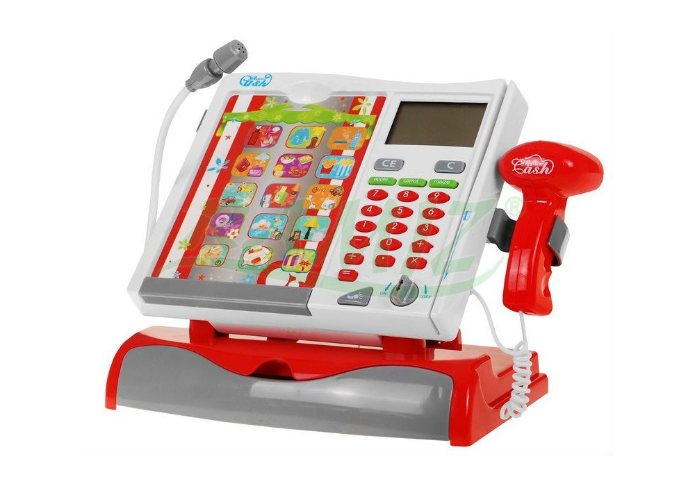 Игровой набор Мой Магазин Кассовый аппарат с продуктами, сканер, корзинка, 668-48