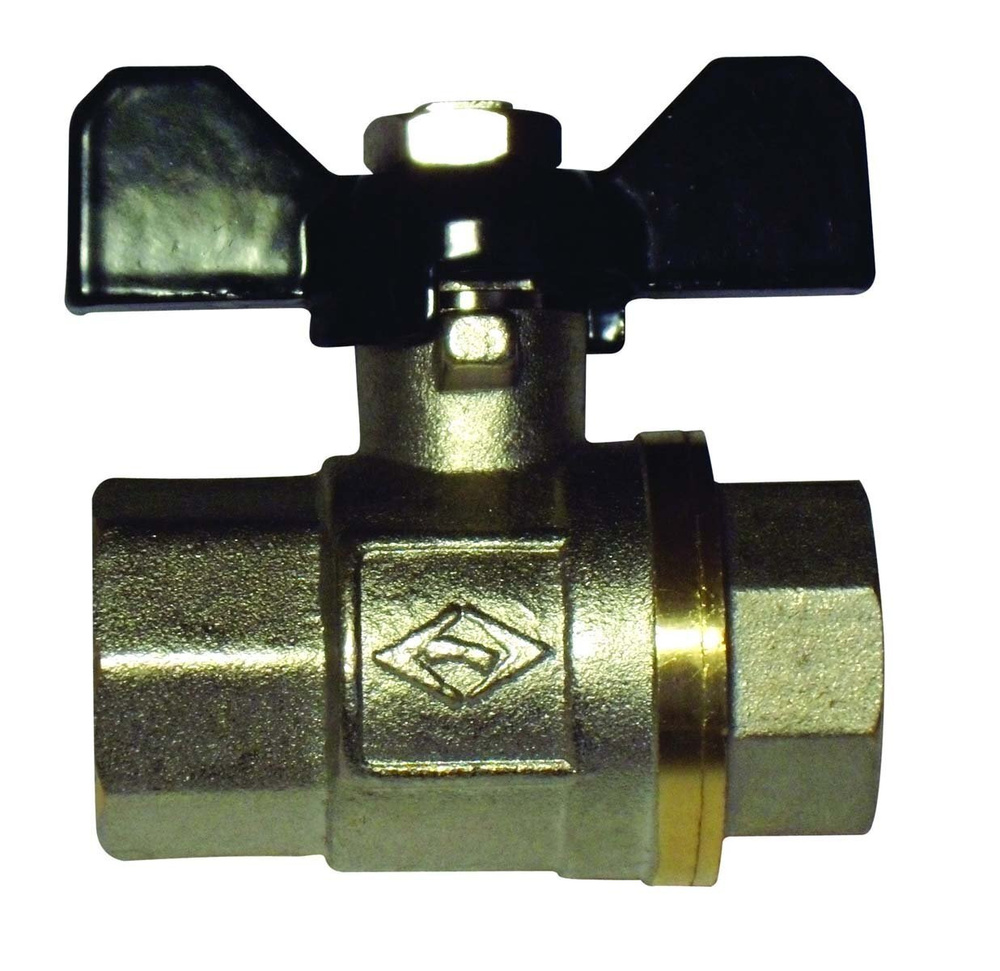 Шаровый вентиль HANSBERG HB-230L 1/2 гайка-гайка \"бабочка\" - купить по ...