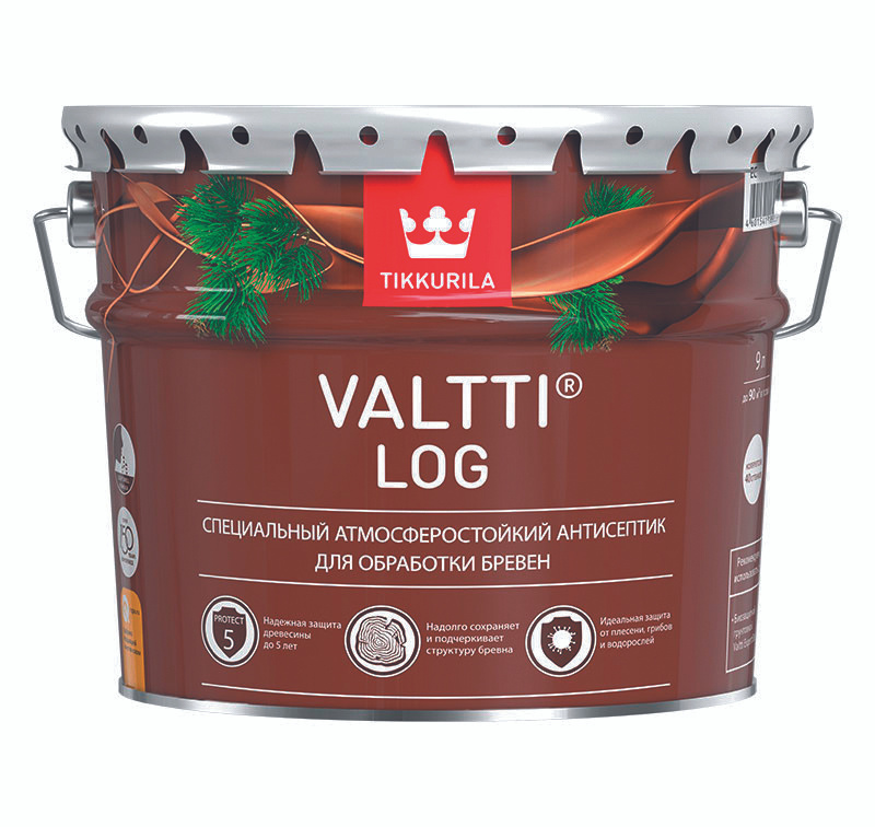 TIKKURILA Valtti Log (база EC) / Тикурила Валтти Лог Декоративный ...