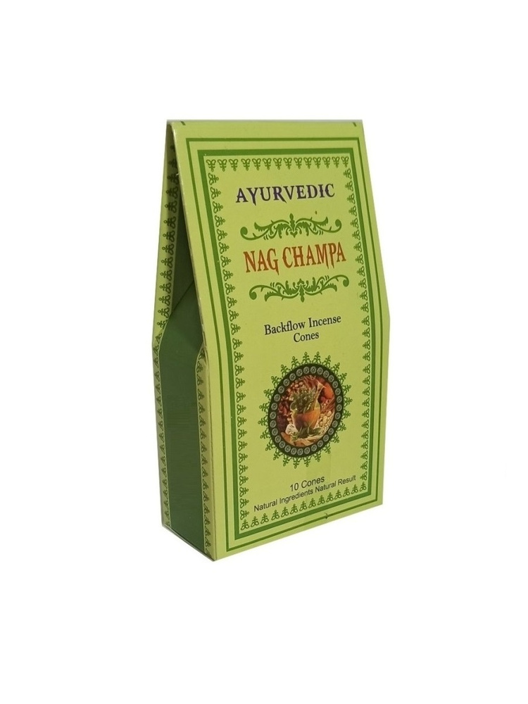 Ayurvedic Наг Чампа - 10 шт, ароматические благовония, пуля, стелющийся дым, Nag Champa - Аюрведик  #1