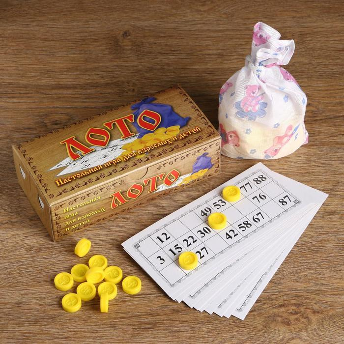 Русское лото "Любимое", 24 карточки, пластиковые фишки - купить с ...