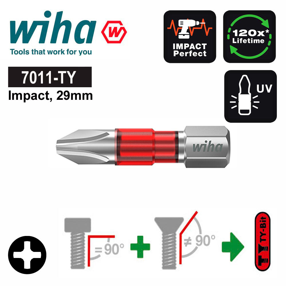 Бита PH3х 29мм Impact(ударная) TY-Bit(Universal) Wiha 7011TY 42101 #1