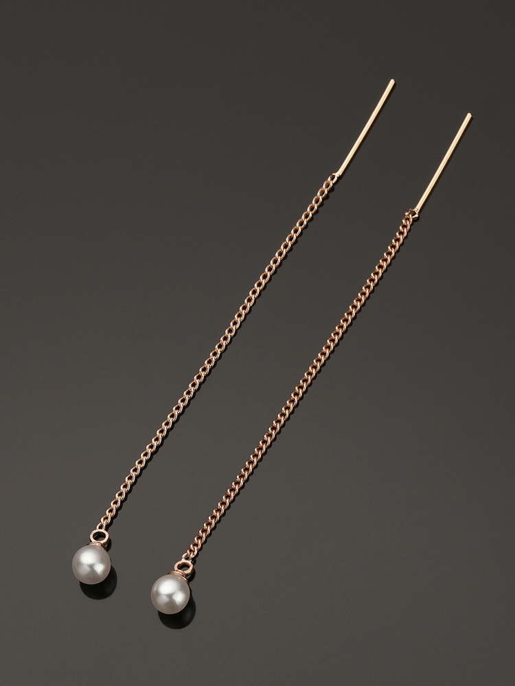 Серьги протяжки Baryshnikov продевки с жемчугом бижутерия - купить с ...