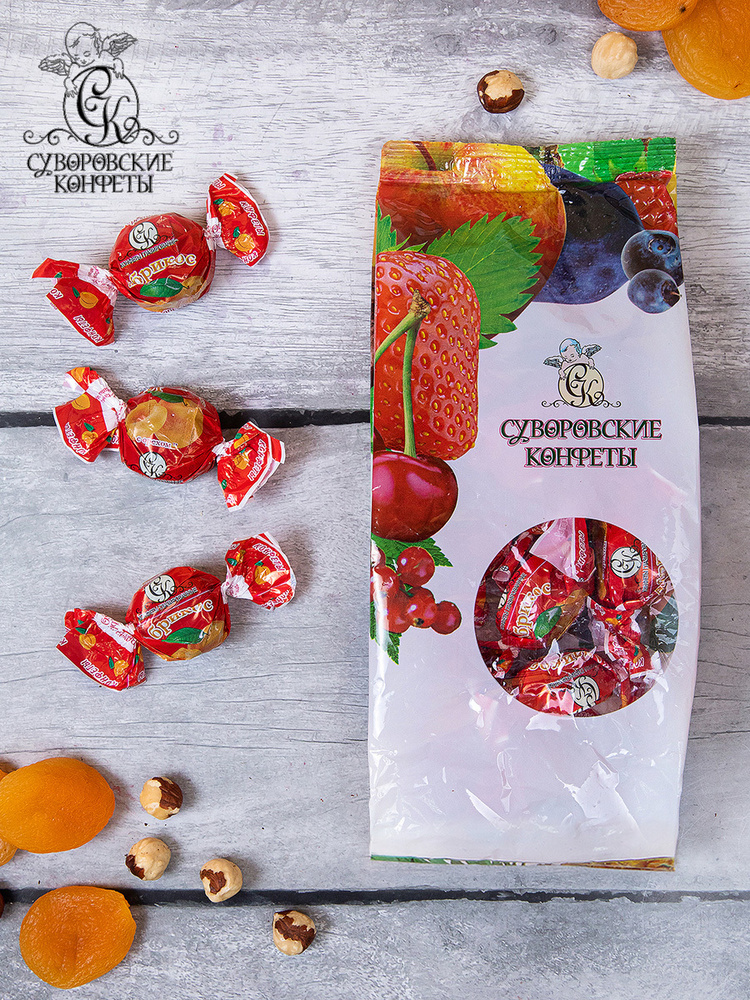 Конфеты / Суворовские конфеты / "Абрикос с орехом", 220г - купить с ...