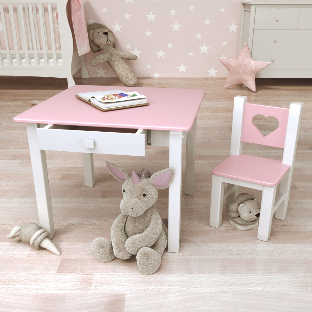 Детский стол и стулья своими руками | Детский стол, Табурет-стремянка, Стул