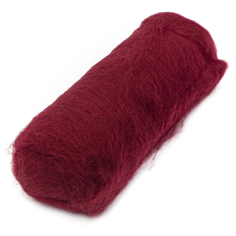 Шерсть для валяния Кардочес 100% полутонкая шерсть, 100 гр. Камтекс ...