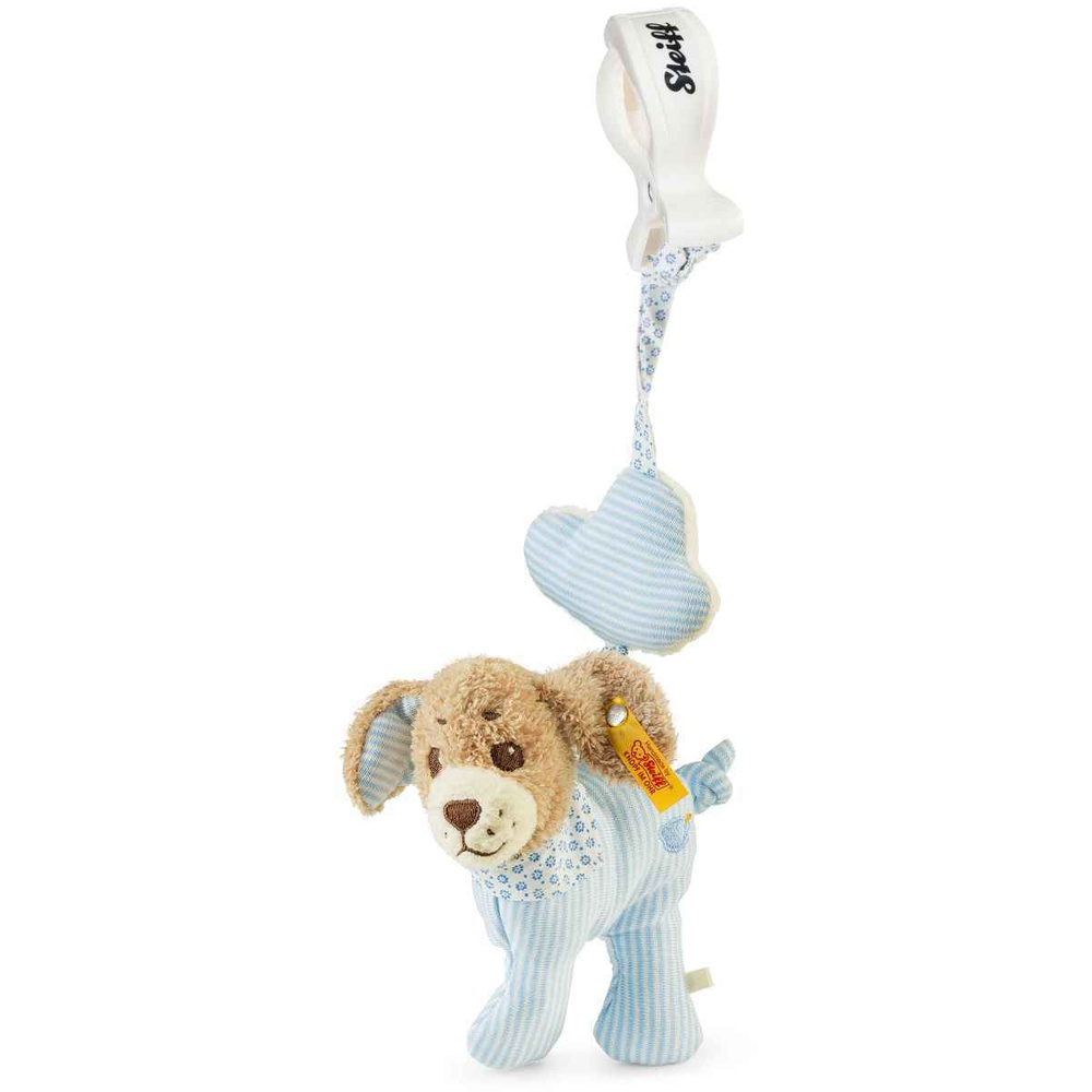 Мягкая игрушка Steiff Good Night Dog Pendant Blue (Штайф Собачка Подвесная Погремушка Спокойной ночи #1