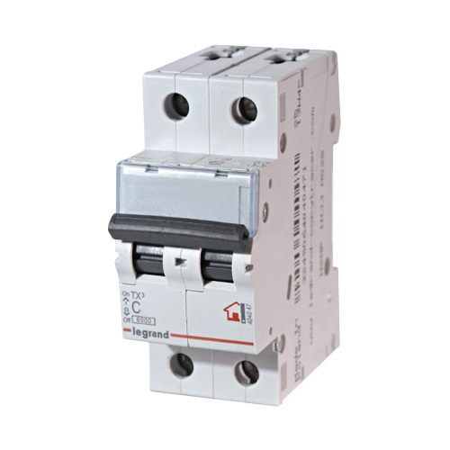 Купить Выключатель автоматический двухполюсный 40А (C) 6кА LEGRAND TX3 ...