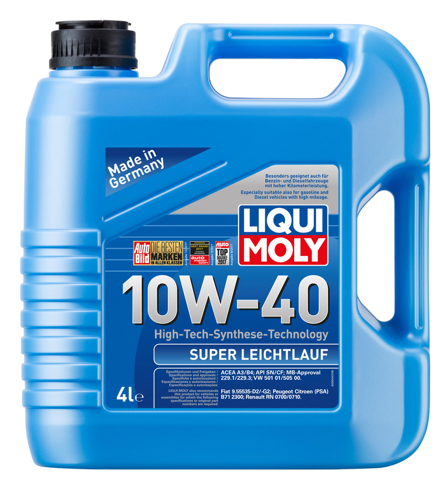 Liqui Moly Super Leichtlauf 10W-40 Масло моторное, Синтетическое, 4 л #1