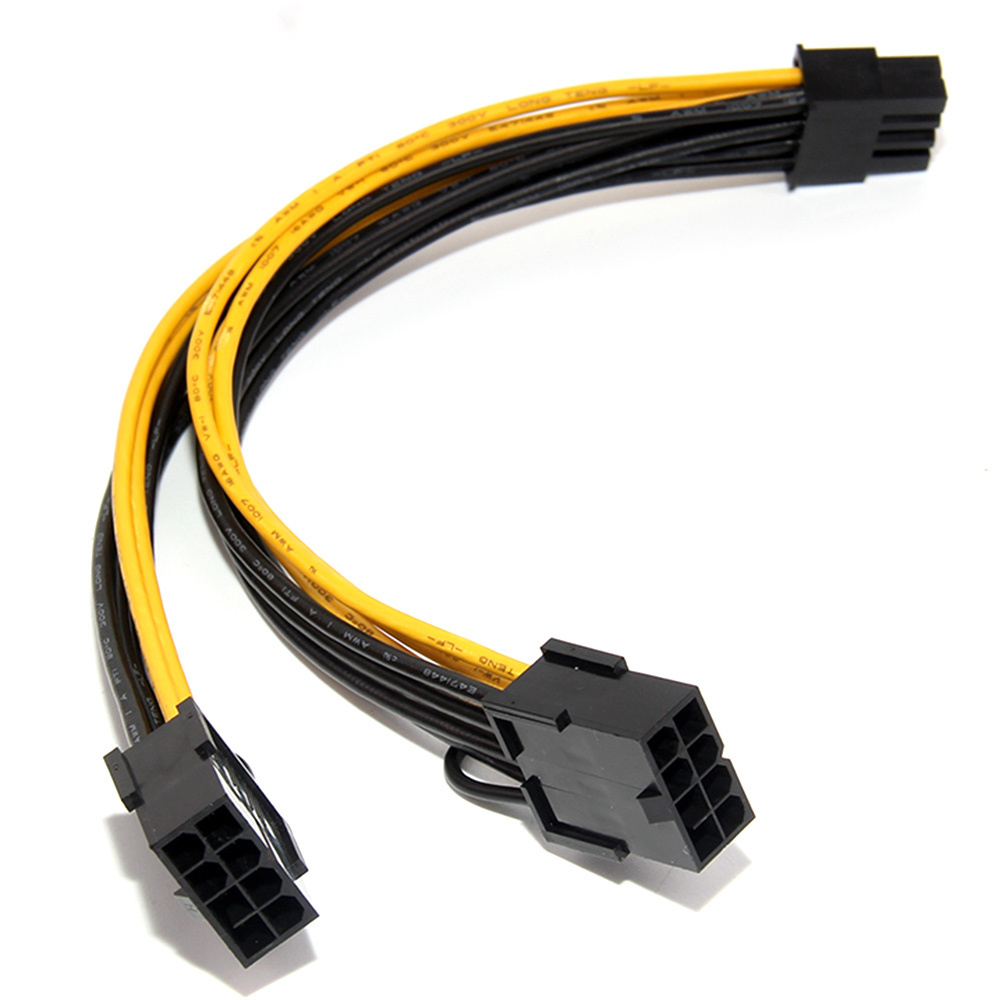 18AWG 8Pin к Dual 8Pin 6 + 2 Кабель питания Кабель питания GPU для Tesla K80  M40 M60 P40 P100 20CM - купить с доставкой по выгодным ценам в  интернет-магазине OZON (435872155)