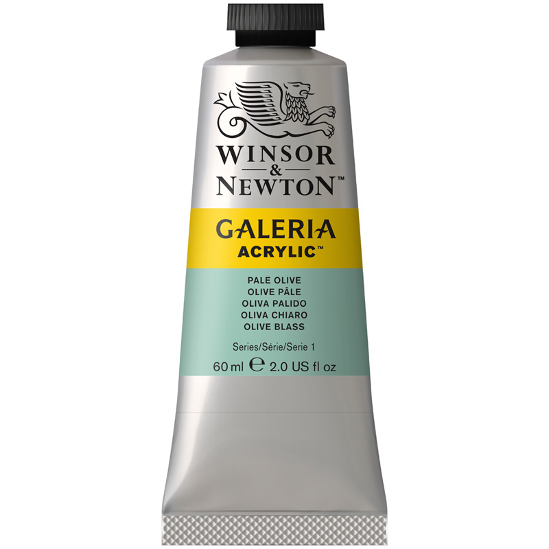 Краска акриловая художественная Winsor&Newton "Galeria", 60мл, туба, бледно-оливковый  #1