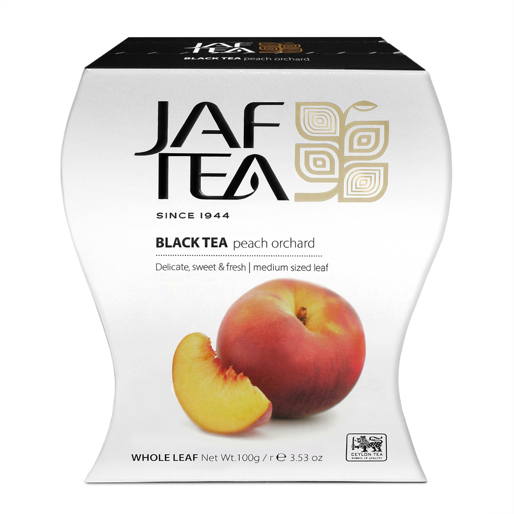 Чай цейлонский JAF TEA Peach Orchard чёрный листовой с ароматом персика, 100 г.  #1