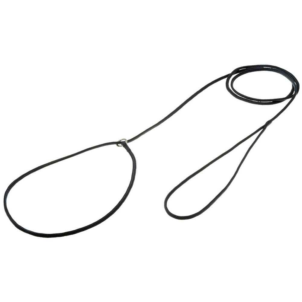 Поводок-удавка с кольцом круглый 3мм*200см (ЧЁРНЫЙ) - купить с ...