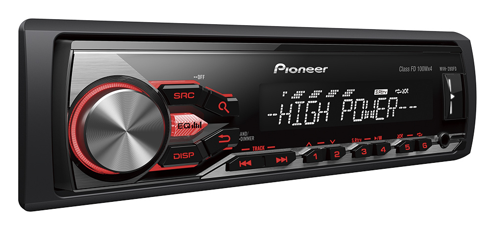 Автомагнитола Pioneer MVH-280FD1 DIN - купить в интернет-магазине OZON ...