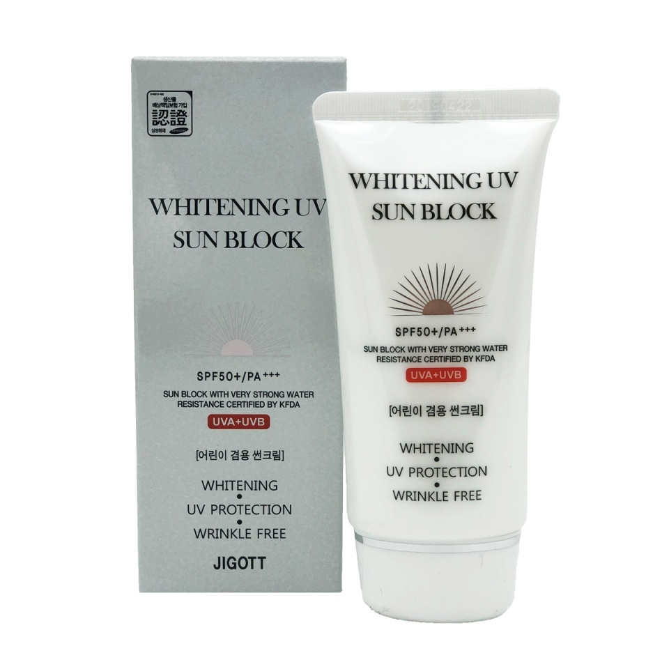 Whitening sun cream. Jigott Whitening UV Sun Block Cream spf50+/pa+++ солнцезащитный крем. Солнцезащитный осветляющий крем для лица Whitening UV Sun Block SPF 50+ 70 мл.. Солнцезащитный крем Jigott spf50/pa улитка. Jigott Snail UV Sun Block Cream солнцезащитный крем