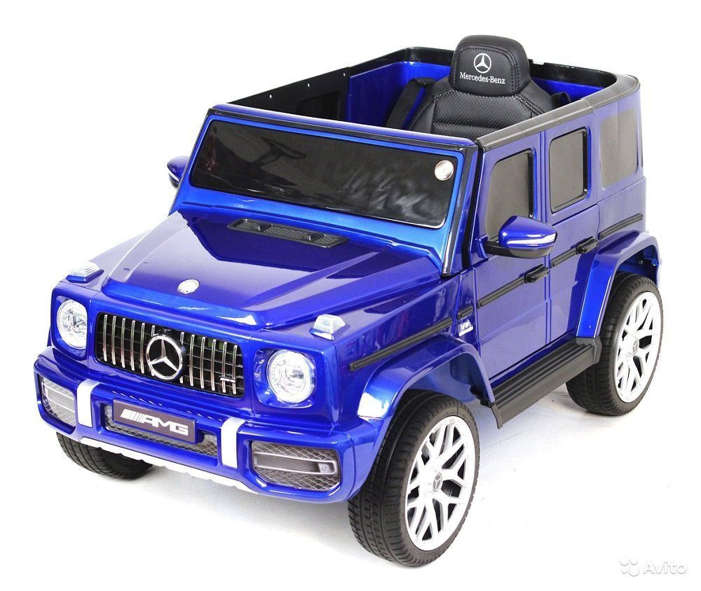 Электромобиль RiverToys Mercedes-Benz G63 T999TT (Синий глянец) - купить с  доставкой по выгодным ценам в интернет-магазине OZON (334504108)