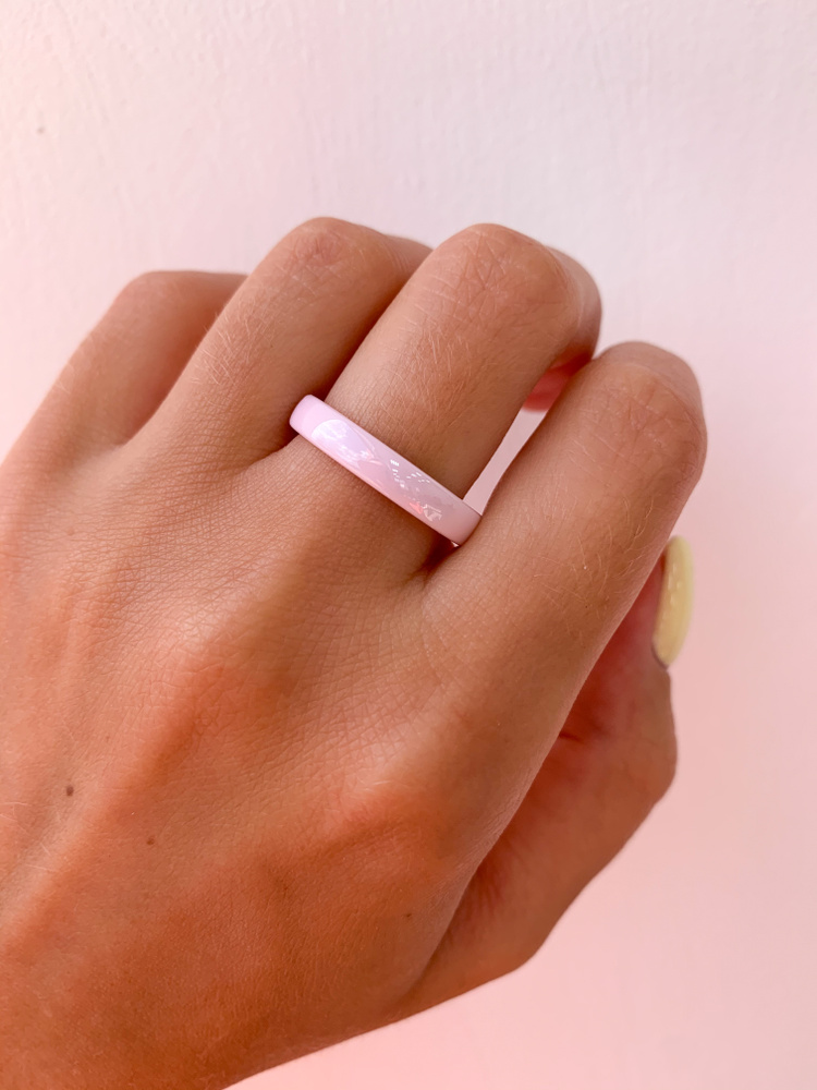 Кольцо керамика 4 мм Керамическое кольцо розовый 21 - купить с доставкой повыгодным ценам в интернет-магазине OZON (351320909)
