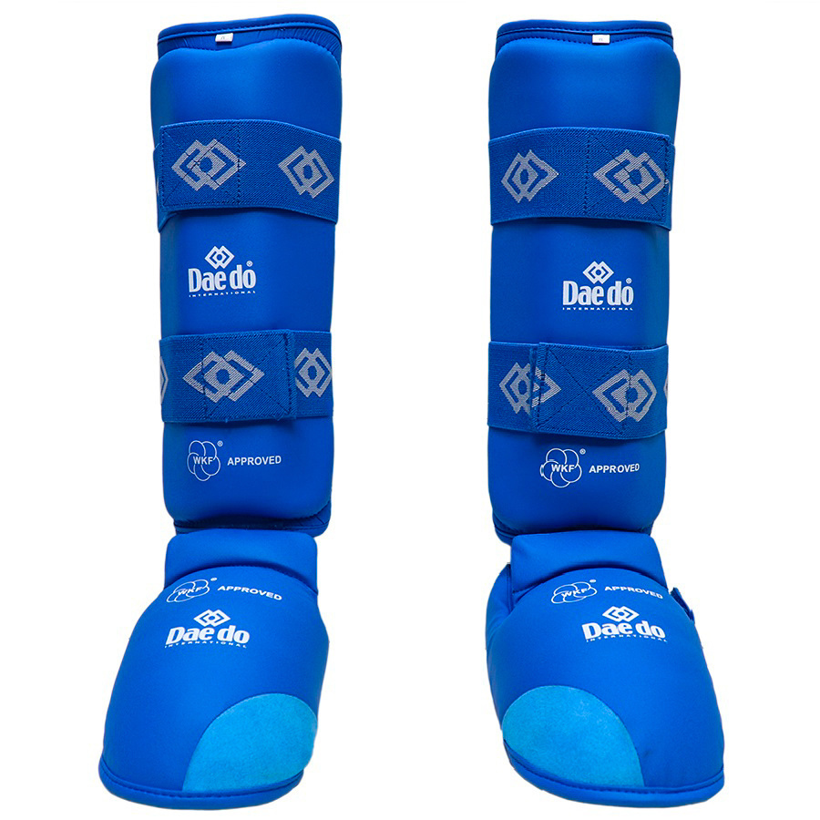 Защита голени и стопы для карате "DAEDO" WKF (cиние), р L - купить с ...